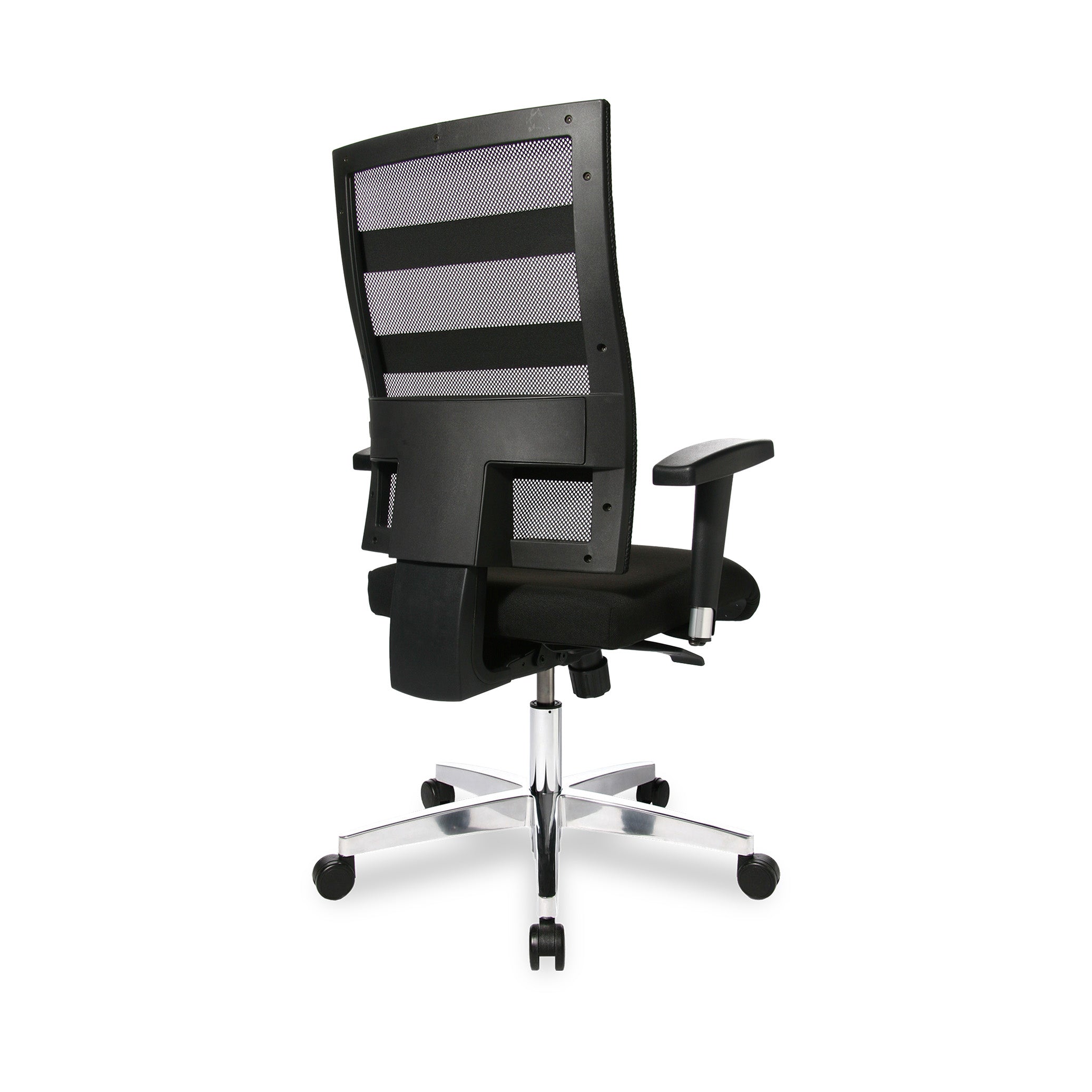 Bürodrehstuhl X-Pander – Moderner Bürostuhl mit Netzrücken & atmungsaktiver Sitzfläche, Schwarzes Polster | GS geprüft