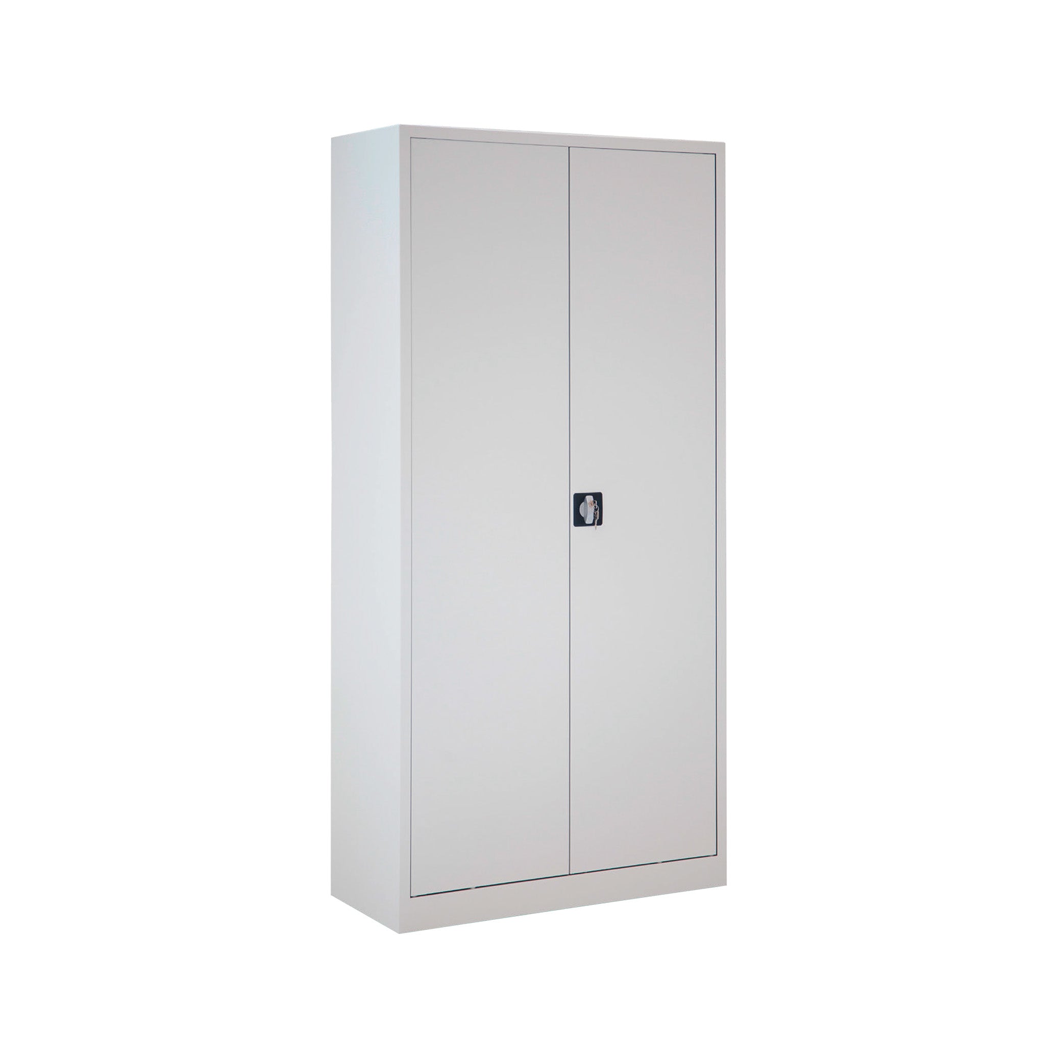 Vielseitiger Einschwenk-Flügeltürenschrank 950 × 420 × 1950 mm, Farbe lichtgrau
