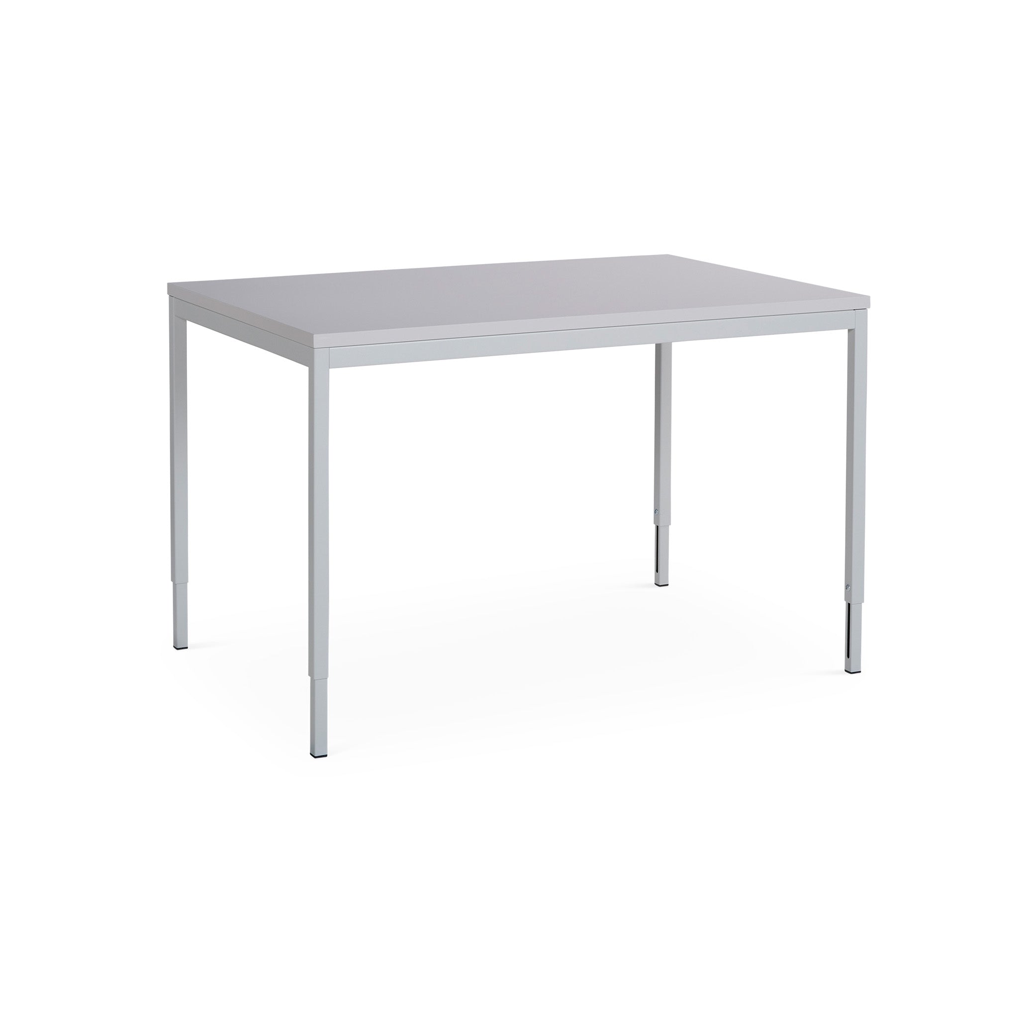Kompakter Mehrzwecktisch 1200 × 800 mm – höhenverstellbar 620–860 mm, Farbe Lichtgrau/Grau Kompakter Mehrzwecktisch 1200 × 800 mm – höhenverstellbar 620–860 mm, Farbe Lichtgrau/Grau