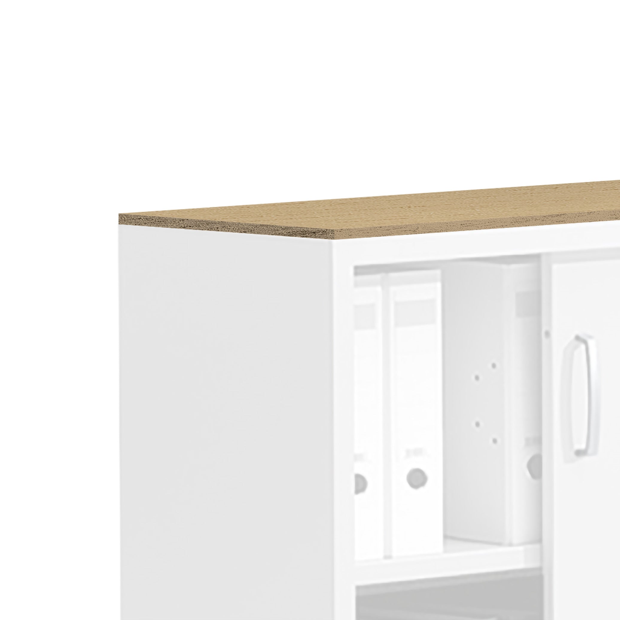 Dekoratives Holztop 1200 × 420 mm, für Flügeltürenschrank, Farbe ahorn Dekoratives Holztop 1200 × 420 mm, für Flügeltürenschrank, Farbe ahorn