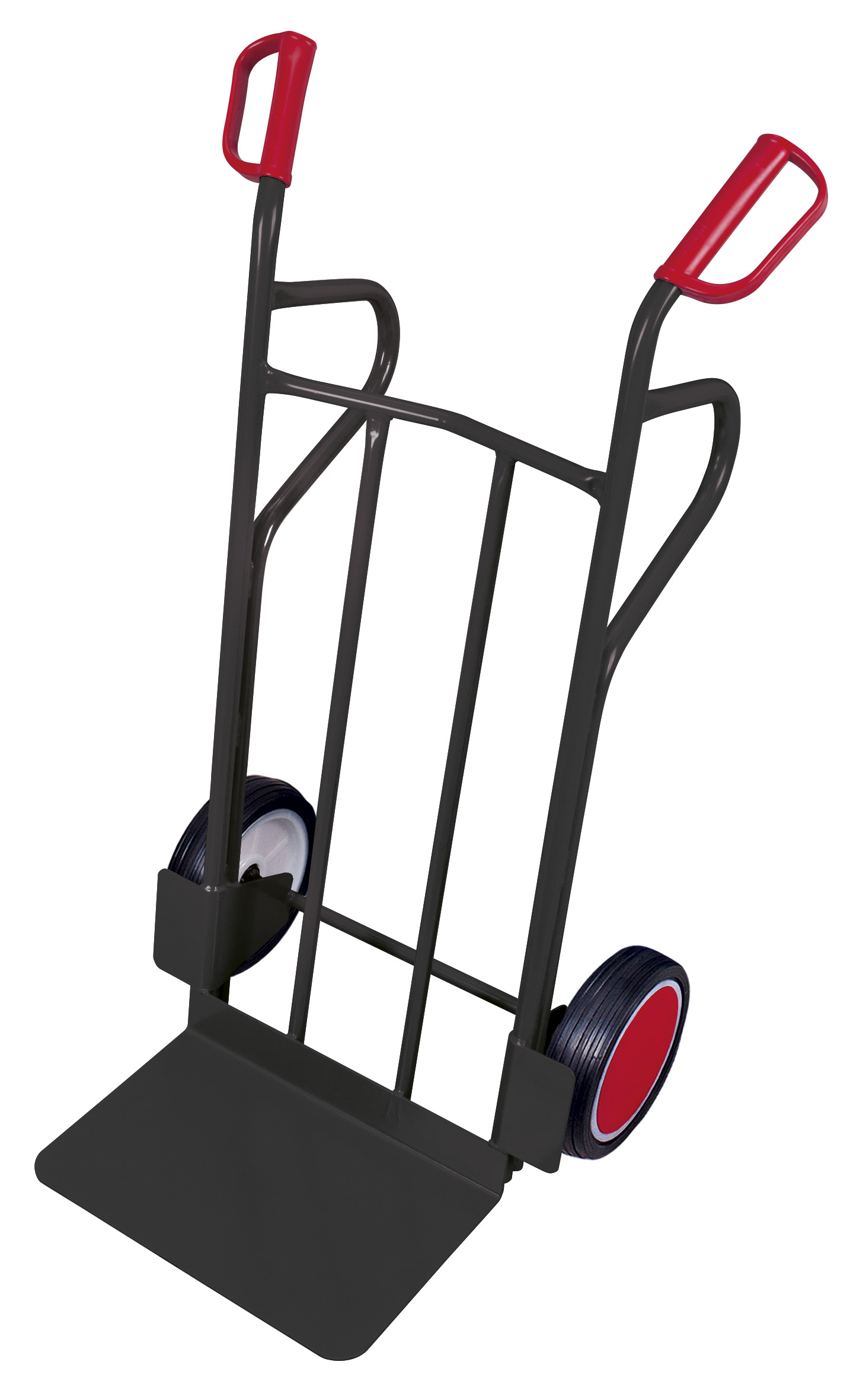 Strapazierfähige Stahlrohrkarre mit Vollgummibereifung 250 kg, Schaufel 480 × 300 mm, RAL 7016 – mit Standbügeln, ideal für Lager & Werkstatt Strapazierfähige Stahlrohrkarre mit Vollgummibereifung 250 kg, Schaufel 480 × 300 mm, RAL 7016 – mit Standbügeln, ideal für Lager & Werkstatt