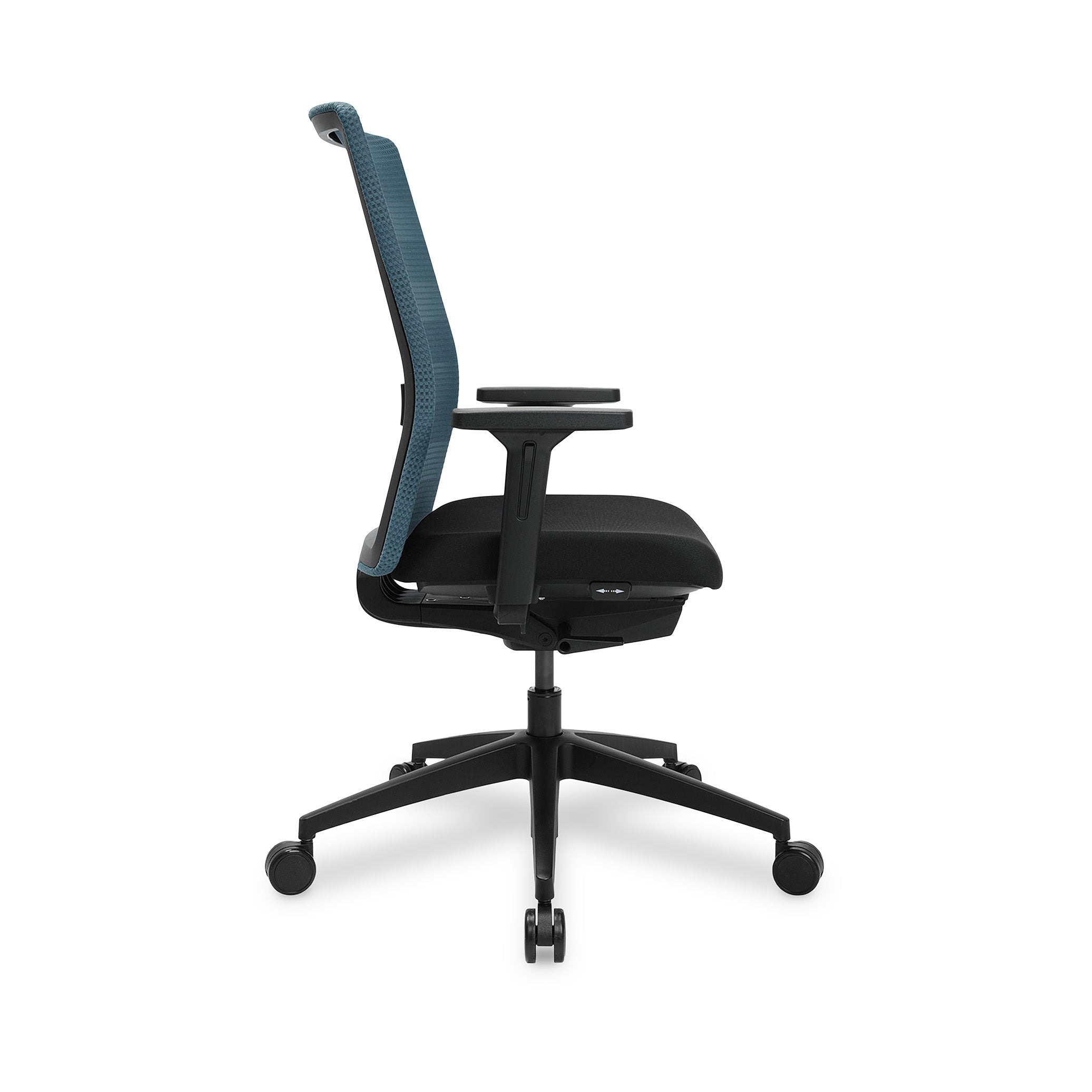 Bürodrehstuhl AIRWORK – Ergonomischer Netzrückenstuhl mit Lordosenstütze, Mint Polster, GS geprüft