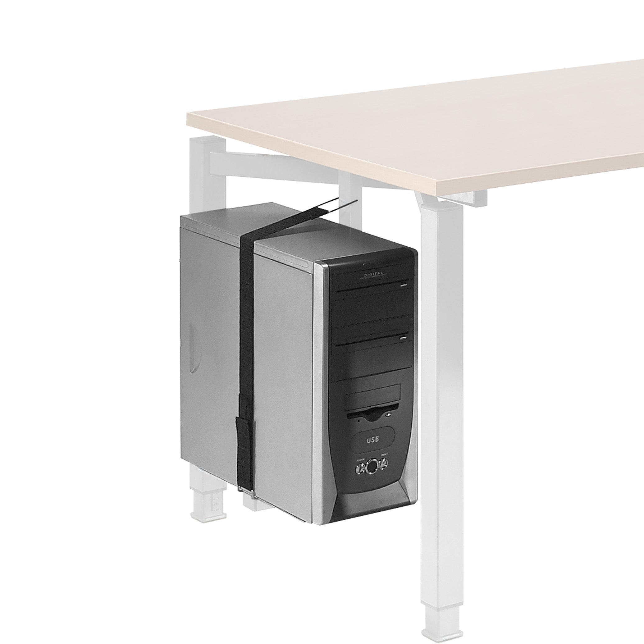 Universeller CPU-Halter zur Tischmontage – platzsparend & flexibel einstellbar Universeller CPU-Halter zur Tischmontage – platzsparend & flexibel einstellbar