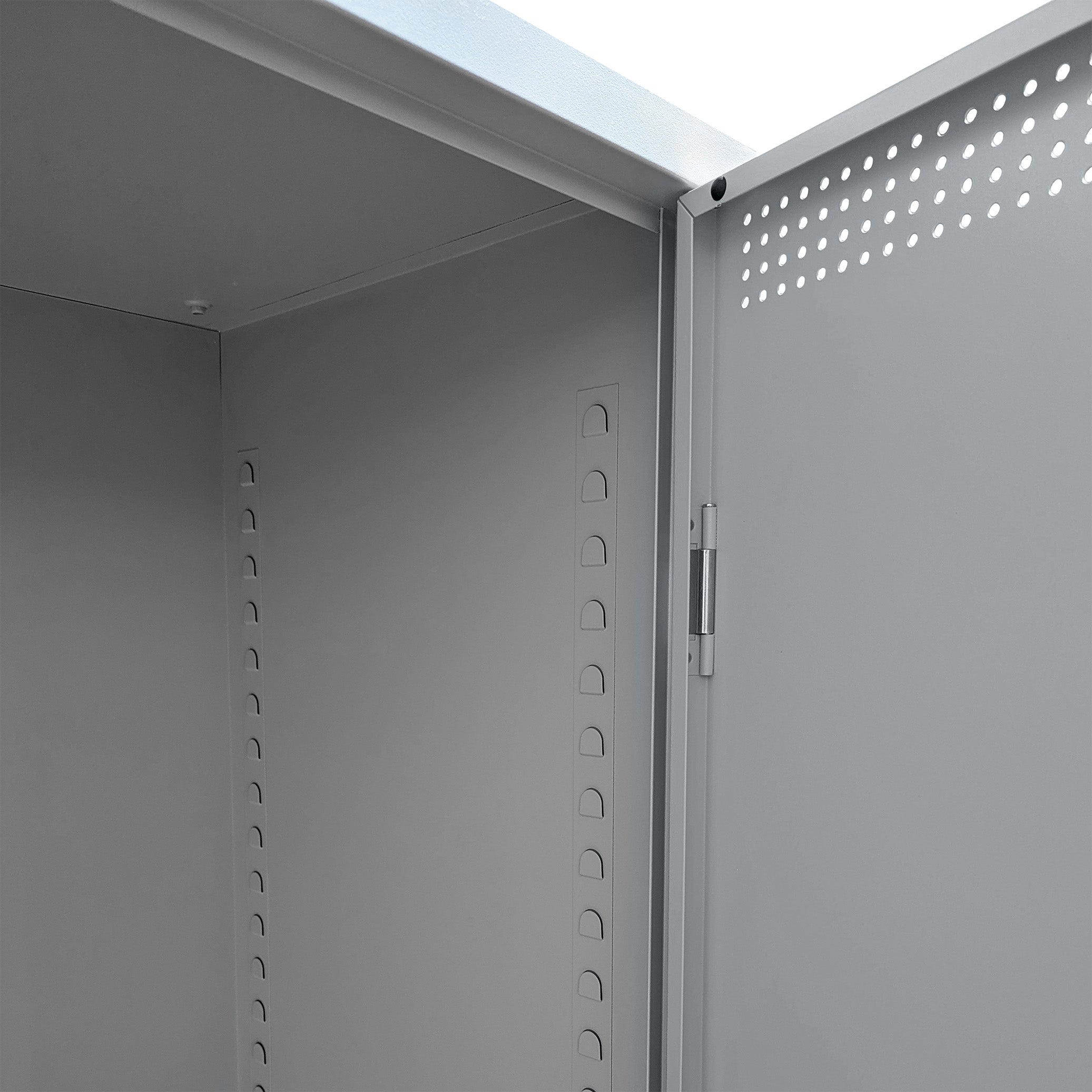 Großer Umweltschrank 920 × 500 × 1950 mm, farbe lichtgrau/lichtgrau