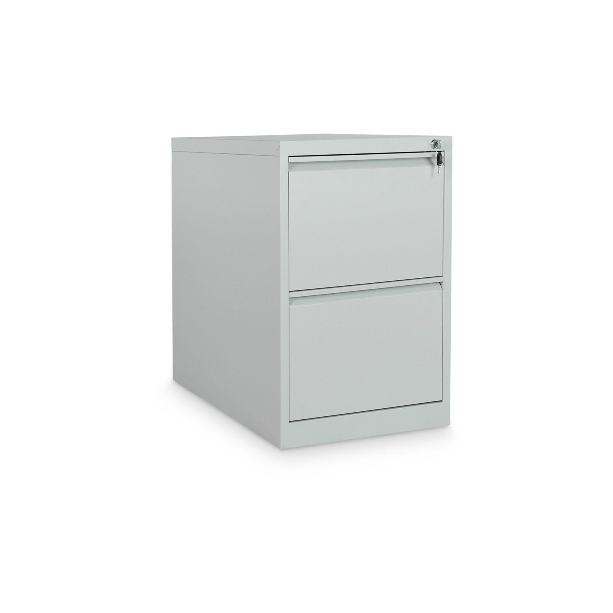 Stahl-Hängeregistraturschrank 2 Schübe einbahnig – Lichtgrau