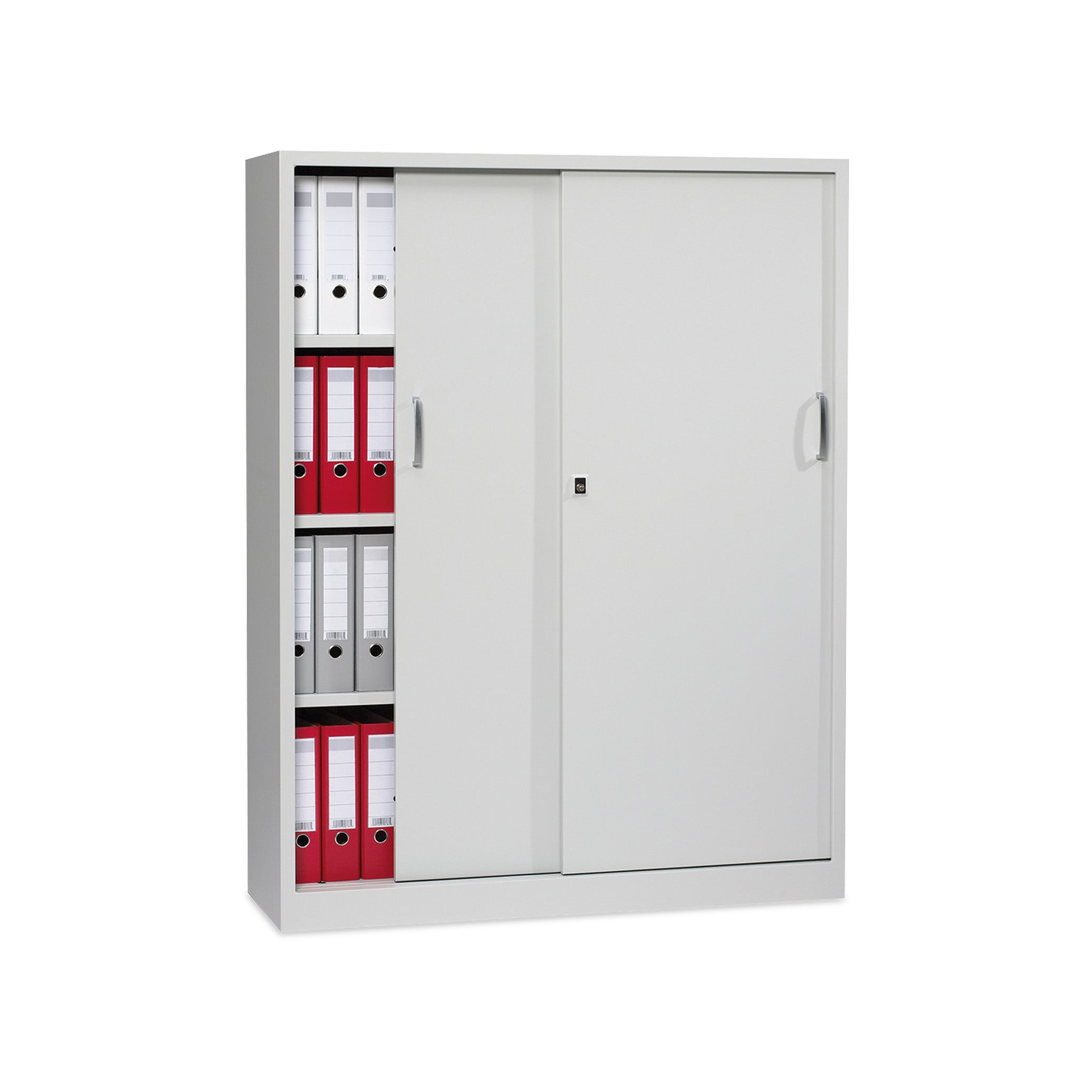 Professioneller Schiebetürenschrank 1200 × 420 × 1560 mm, farbe lichtgrau / lichtgrau Professioneller Schiebetürenschrank 1200 × 420 × 1560 mm, farbe lichtgrau / lichtgrau