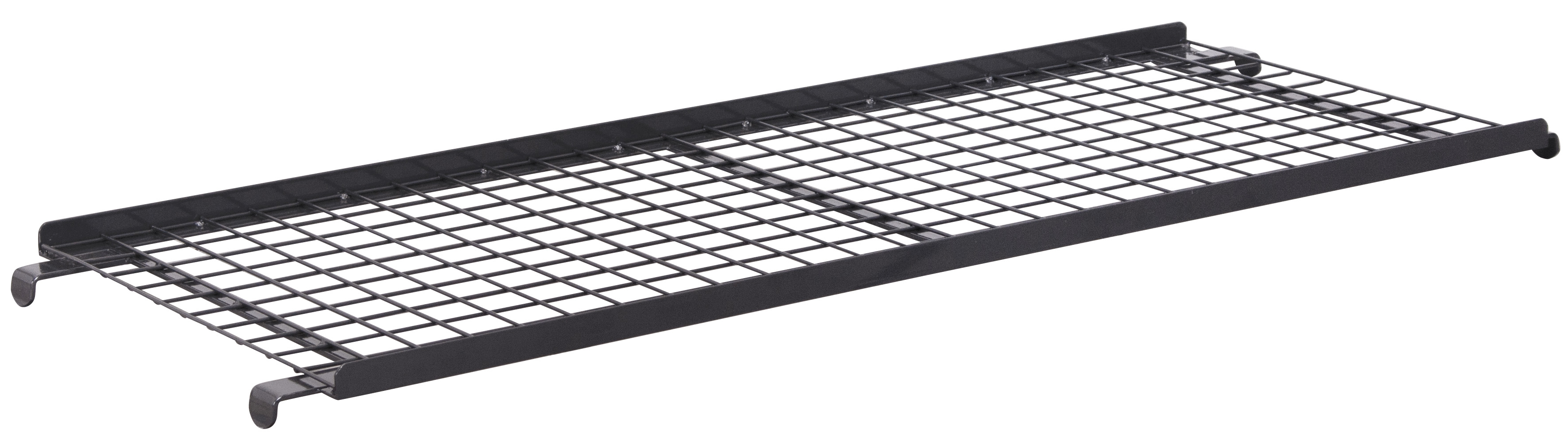 Solider Etagenboden 1705 × 645 × 55 mm, Drahtgitter, 50 kg Traglast, RAL 7016, passend für neigbare Etagenwagen