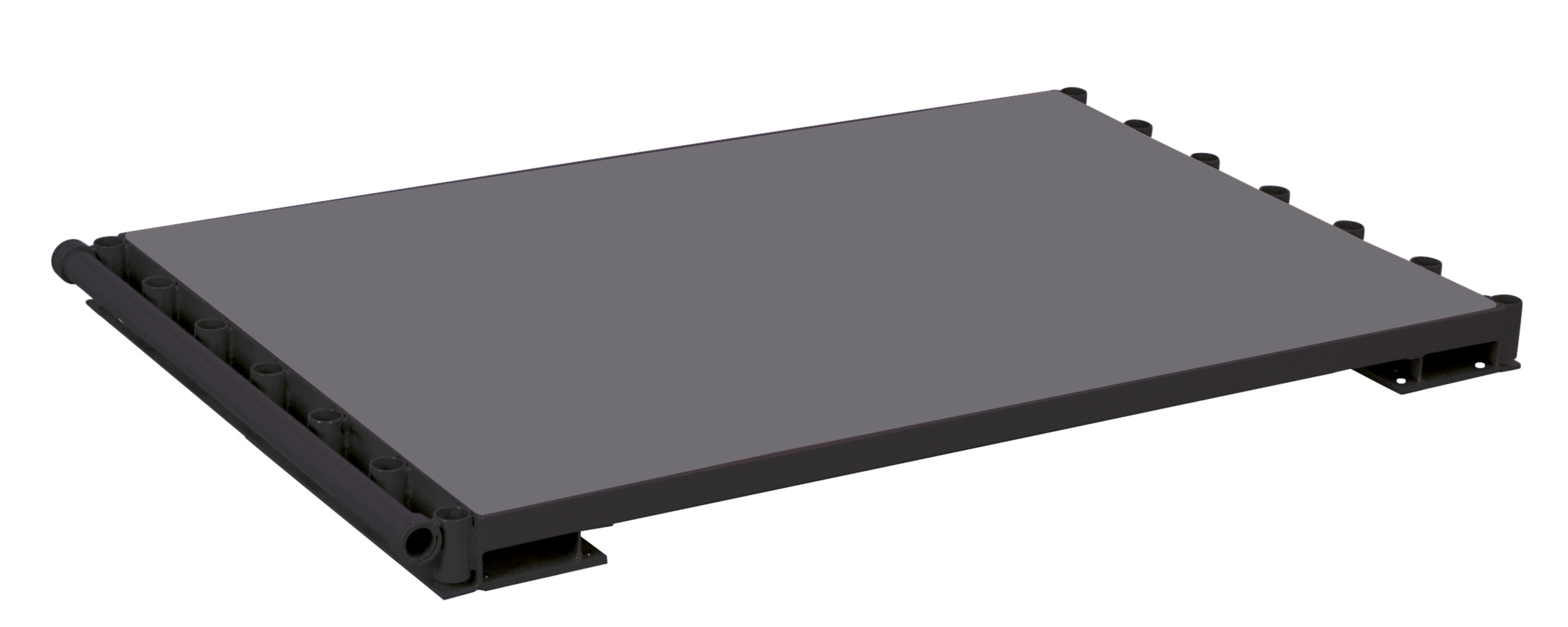 Plattenständer 1310 × 800 mm ohne Bügel, 1200 kg Traglast, RAL 7016, ideal für stationäre Lagerung Plattenständer 1710 × 800 mm ohne Bügel, 1200 kg Traglast, RAL 7016, ideal für stationäre Lagerung