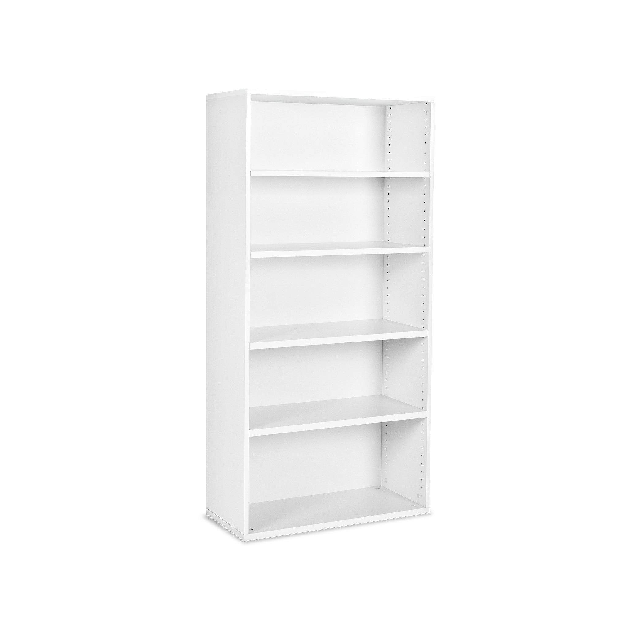 Hoher Aktenschrank 800 × 375 × 1800 mm mit Flügeltüren, 5 Ordnerhöhen – Farbe Weiß Aktenschrank Holz 5 Ordnerhöhen 800x393x1800 mm, weiß – modern & funktional