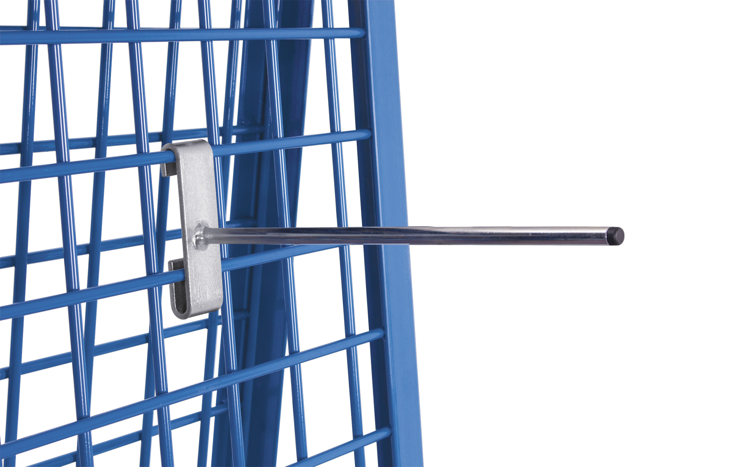 Verzinkter Rohrträger Ø 27 mm, Länge 305 mm, Traglast 25 kg, für Systemwände und Halteraster
