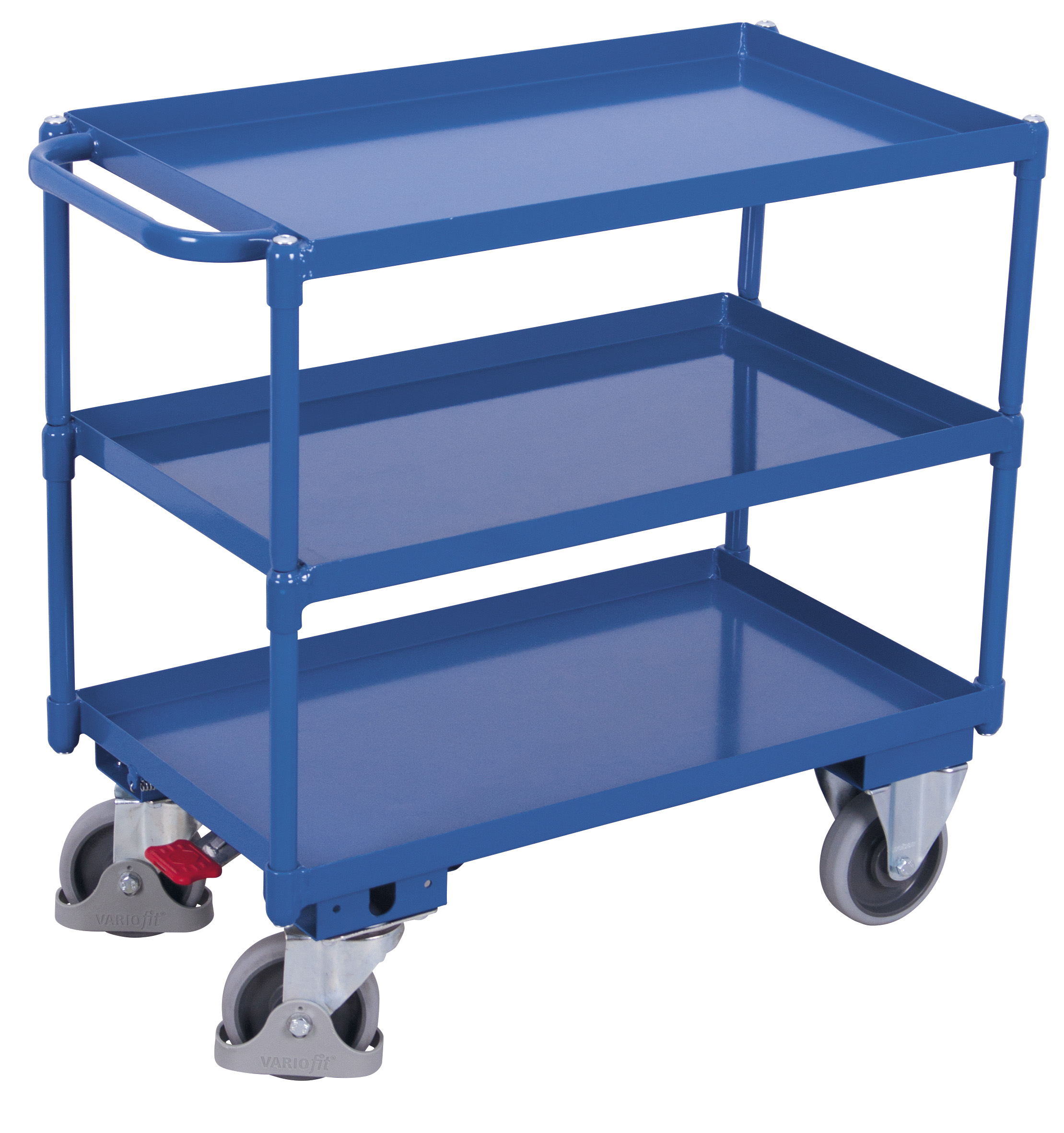 Vielseitiger Ölsicherer Tischwagen 985 × 500 mm mit 3 Wannen-Ladeflächen, 400 kg Traglast, RAL 5010, ideal für Werkstatt & Betrieb Effizienter Ölsicherer Tischwagen 1135 × 700 mm mit 3 Wannen-Ladeflächen, 400 kg Traglast, RAL 5010, ideal für Werkstatt & Betrieb