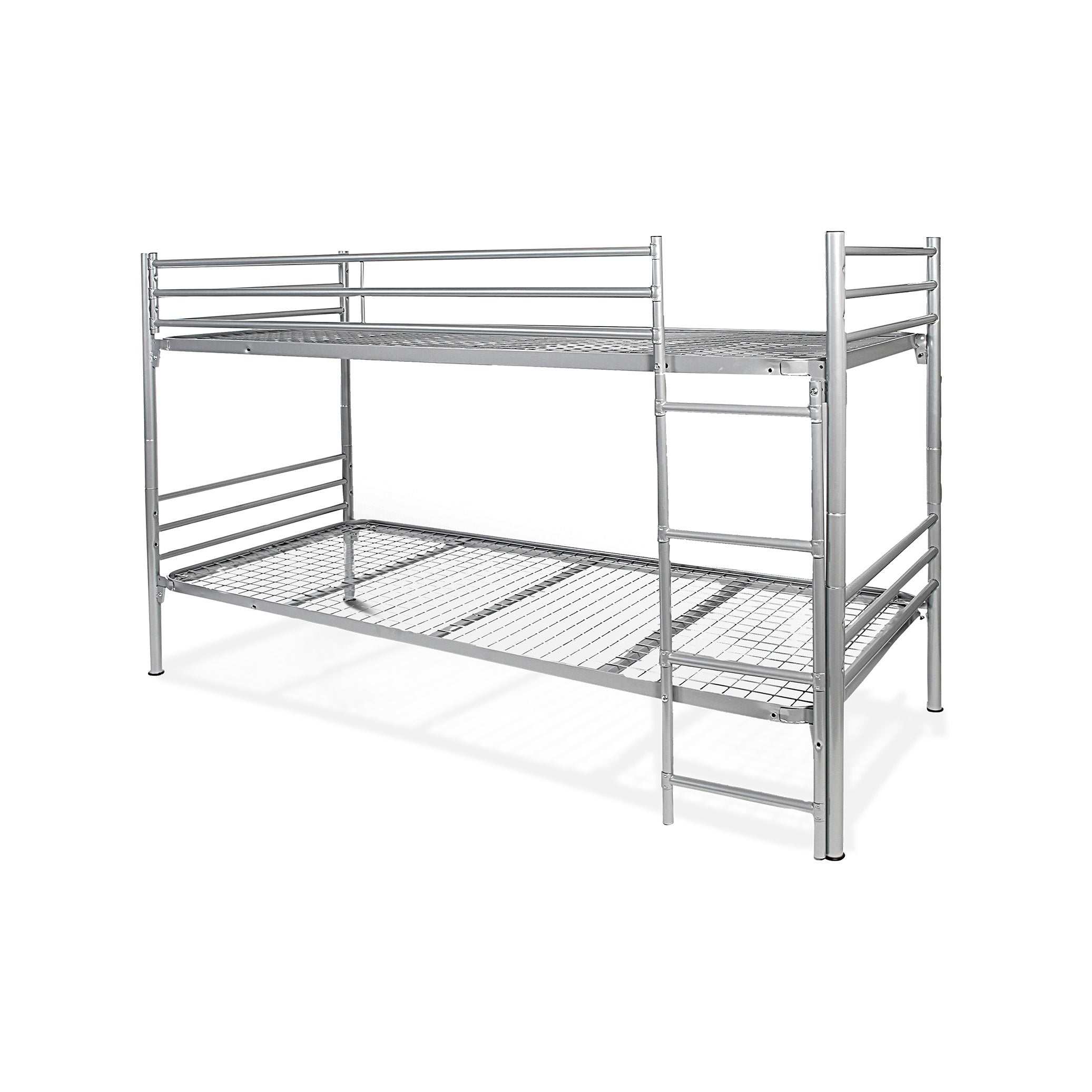 Stabiles Sicherheitsetagenbett 2000 × 900 mm, Farbe weißaluminium, je Liegefläche 140 kg belastbar Stabiles Sicherheitsetagenbett 2000 × 900 mm, Farbe weißaluminium, je Liegefläche 140 kg belastbar
