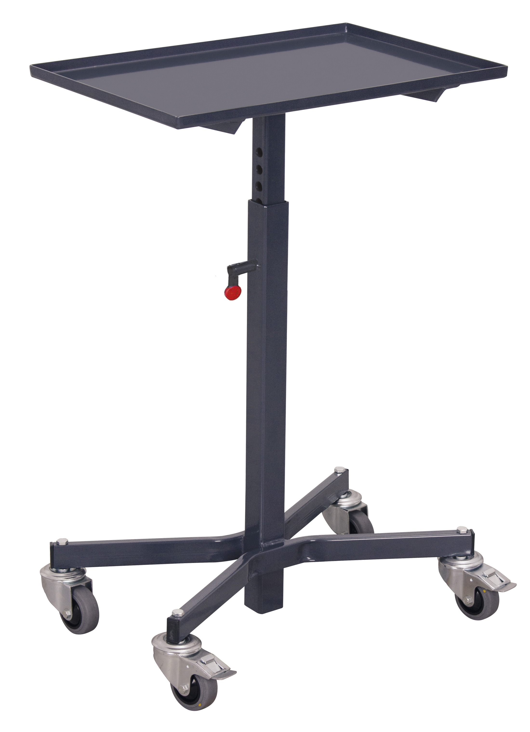 Verstellbarer ESD Materialständer 610 × 410 mm, höhenverstellbar für Kisten 600 × 400 mm, RAL 7024, ideal für ESD-Bereiche Verstellbarer ESD Materialständer 610 × 410 mm, höhenverstellbar für Kisten 600 × 400 mm, RAL 7024, ideal für ESD-Bereiche