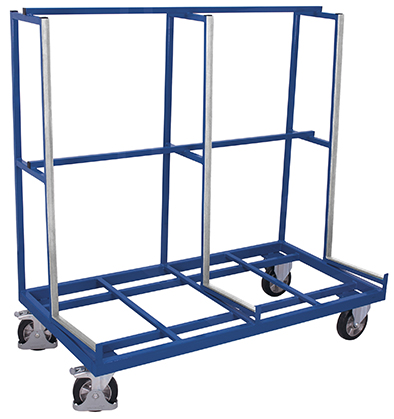 Belastbarer Plattenwagen 1380 × 880 mm mit Gummiauflage, 1200 kg, RAL 5010, für Lager & Werkstatt Belastbarer Plattenwagen 1680 × 880 mm mit Gummiauflage, 1200 kg, RAL 5010, für Lager & Werkstatt