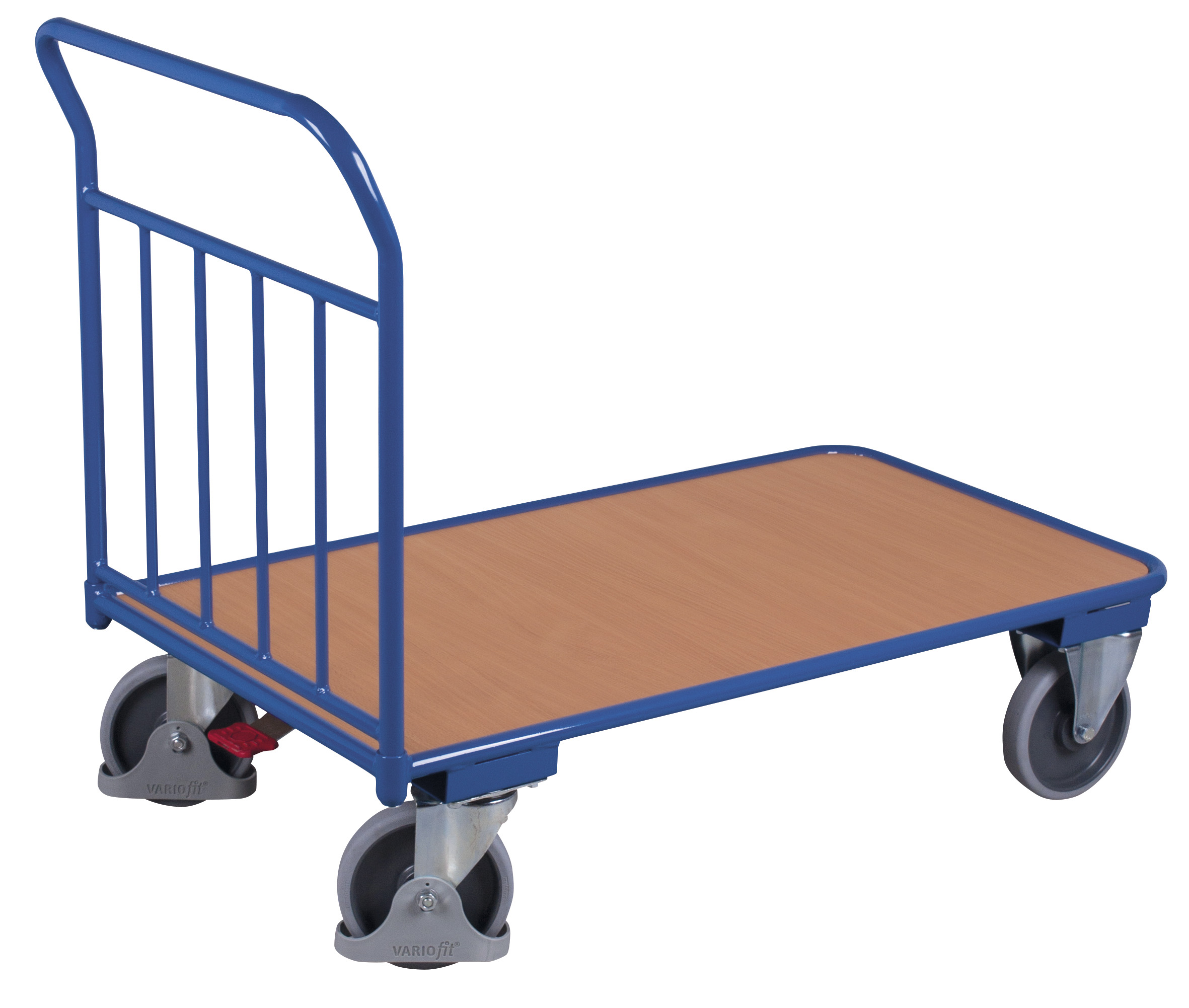 Stabiler Schiebebügelwagen 850 × 500 mm mit senkrechten Rohren, 400 kg Traglast, RAL 5010, perfekt für Werkstatt und Lager Geräumiger Schiebebügelwagen 1200 × 700 mm mit senkrechten Rohren, 400 kg Traglast, RAL 5010, perfekt für Werkstatt und Lager