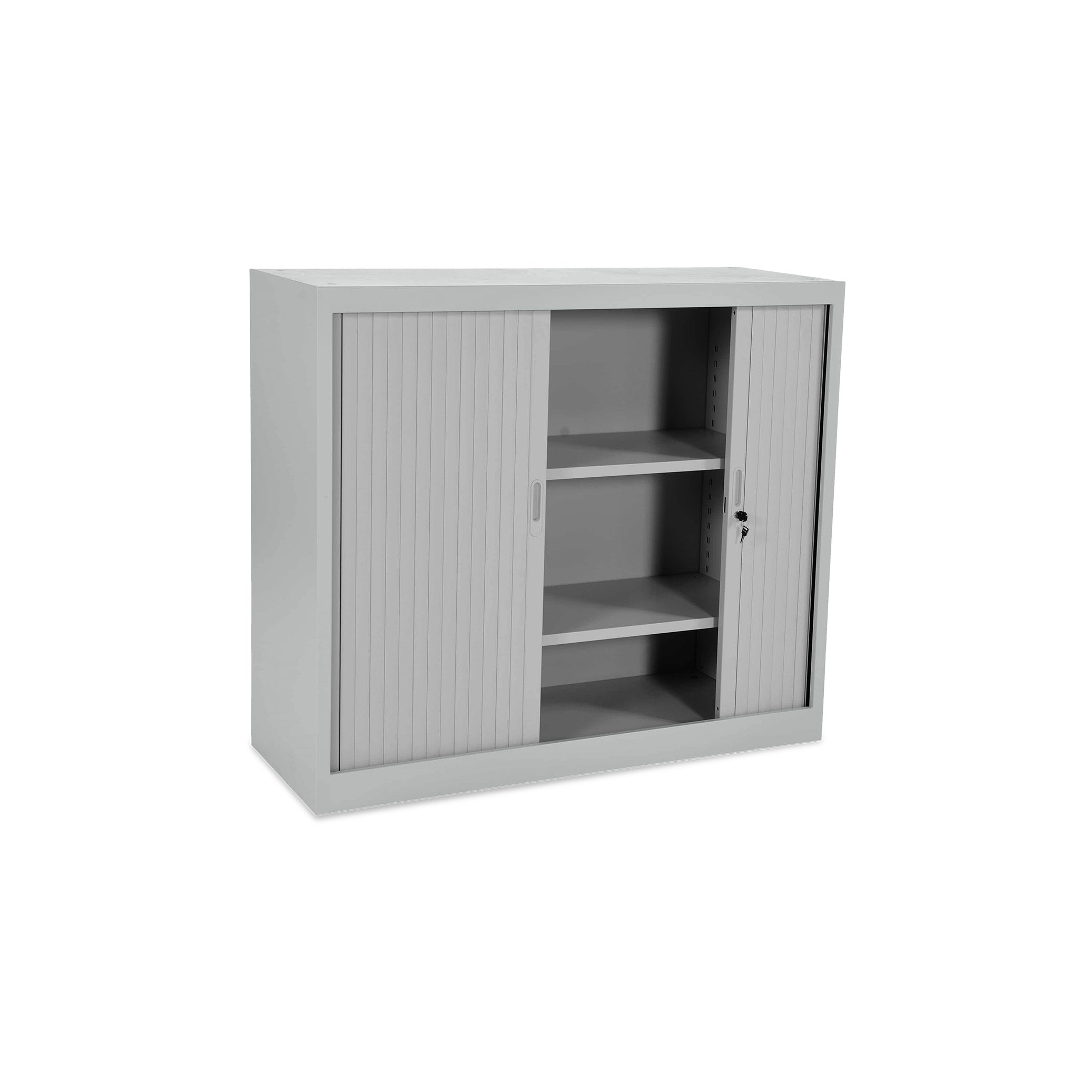 Mittelhoher Rollladenschrank 1200 × 450 × 1050 mm, farbe lichtgrau, 2,5 OH