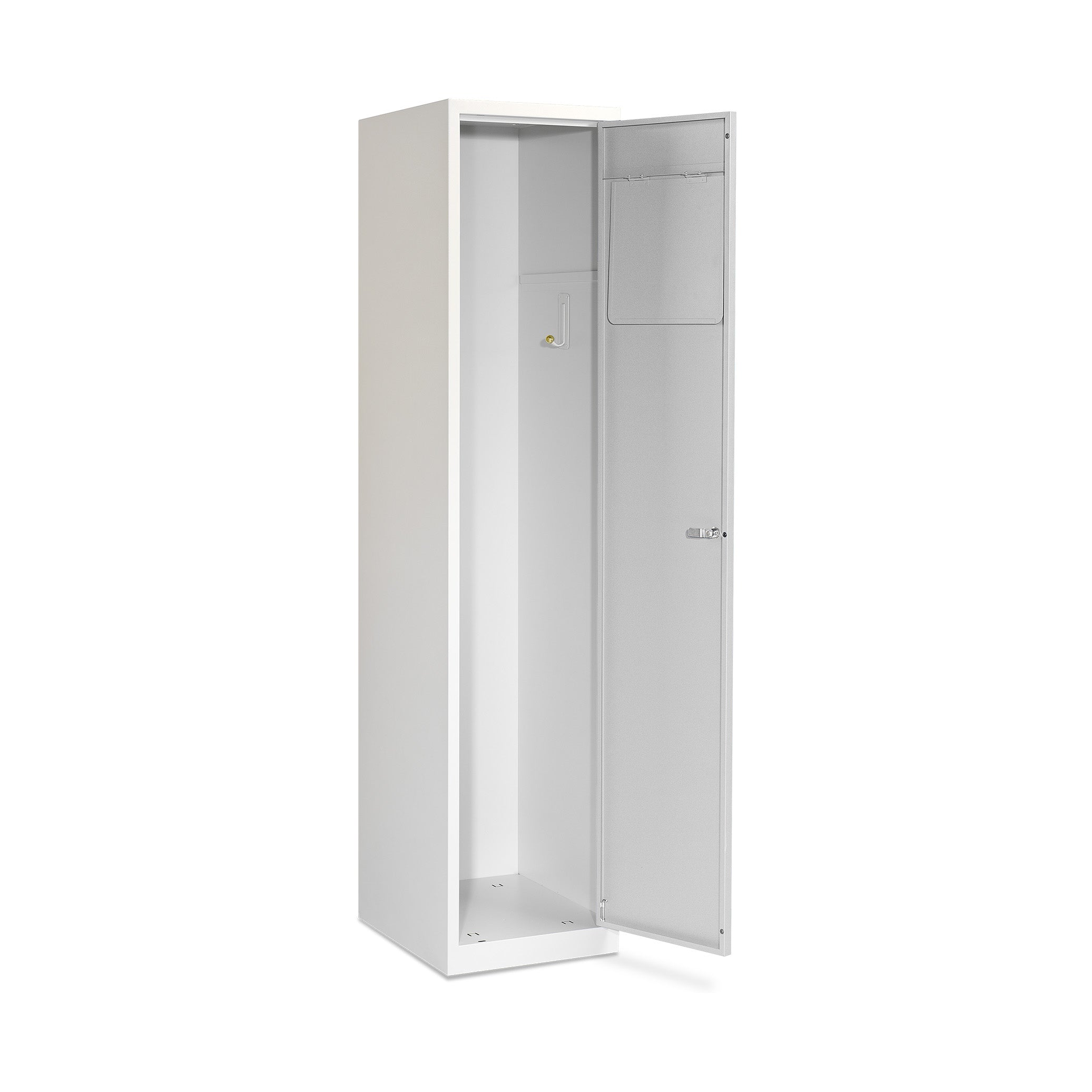 Funktionaler Wäschesammelschrank 400 × 500 × 1800 mm, farbe lichtgrau