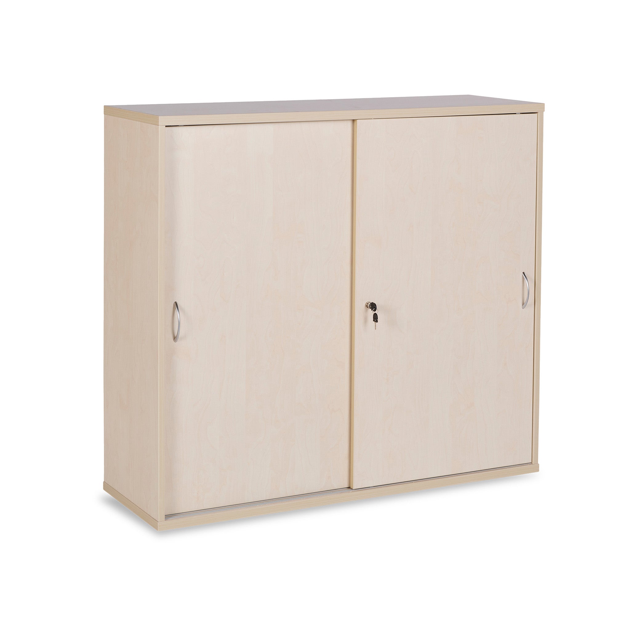 Funktionaler Schiebetürenschrank 1200 × 400 × 1095 mm, 3 Ordnerhöhen, Farbe Ahorn/Ahorn Funktionaler Schiebetürenschrank 1200 × 400 × 1095 mm, 3 Ordnerhöhen, Farbe Ahorn/Ahorn
