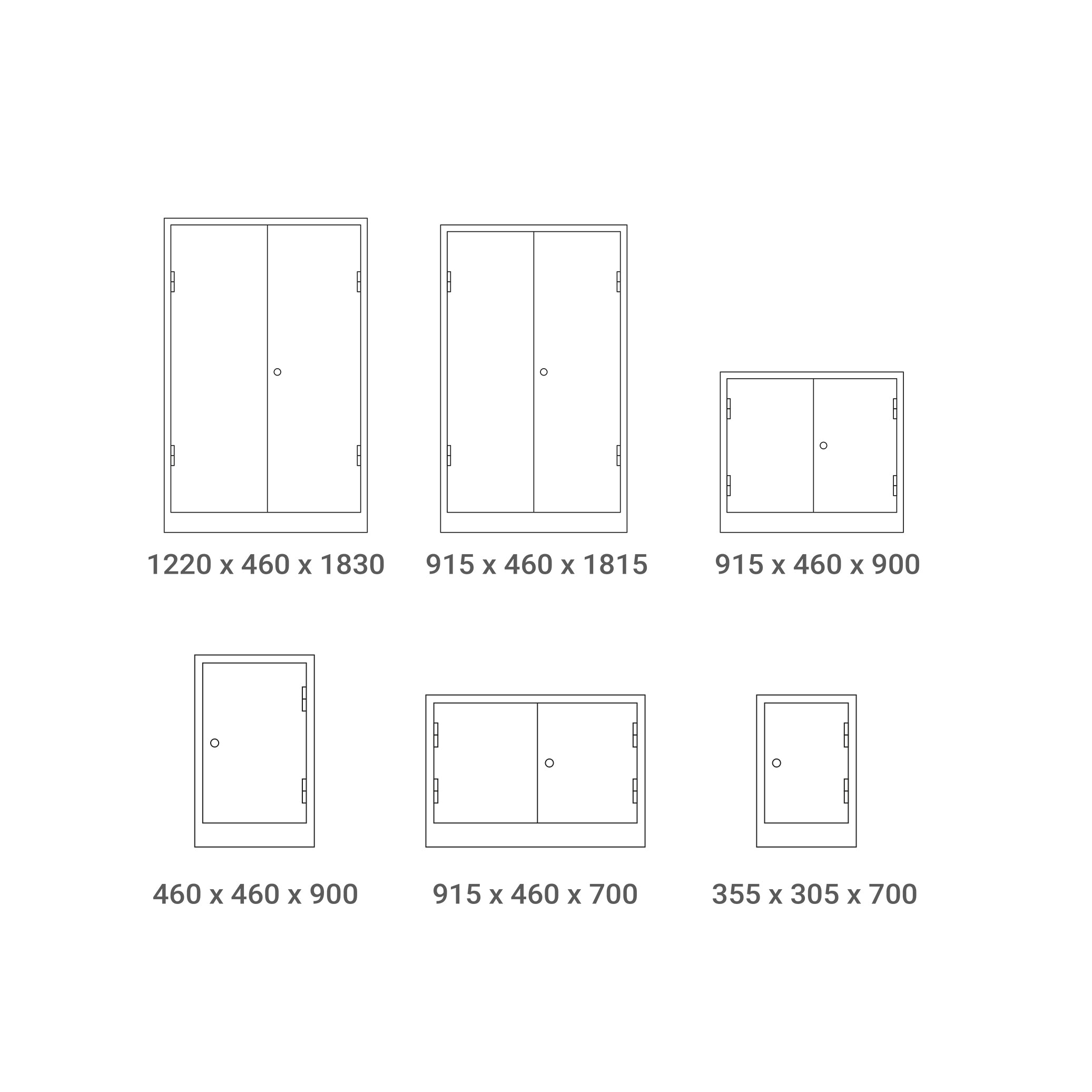 Sicherer Gefahrstoffschrank 355 × 305 × 700 mm, farbe lichtgrau