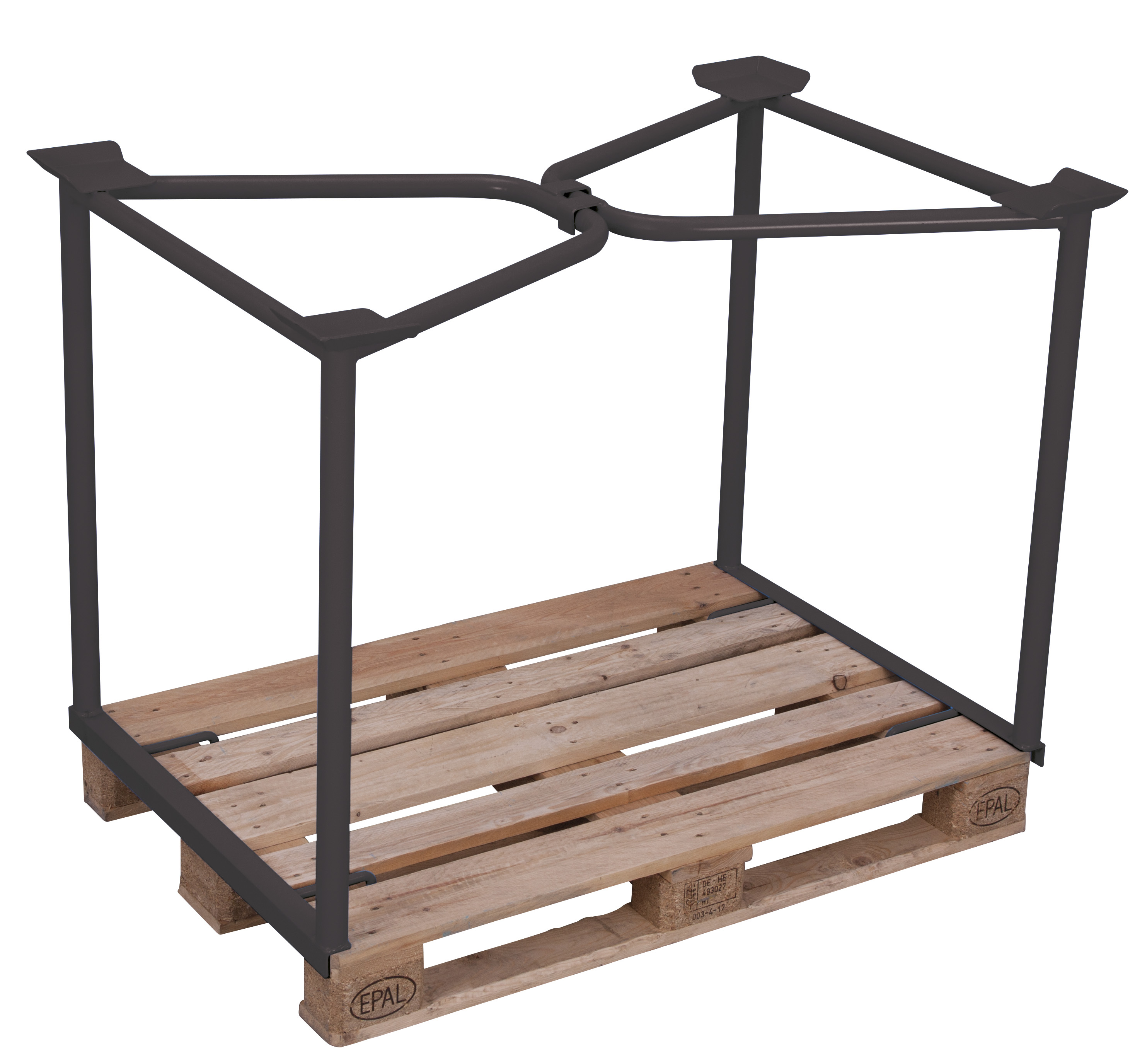 Belastbarer Palettenaufsatz Typ 65, 1200 × 1000 mm, 800 mm Höhe, 1500 kg Auflast, RAL 7016, ideal für Lager & Transport Anpassungsfähiger Palettenaufsatz Typ 65, 1200 × 800 mm, 1600 mm Höhe, 750 kg Auflast, RAL 7016, ideal für Lager & Transport