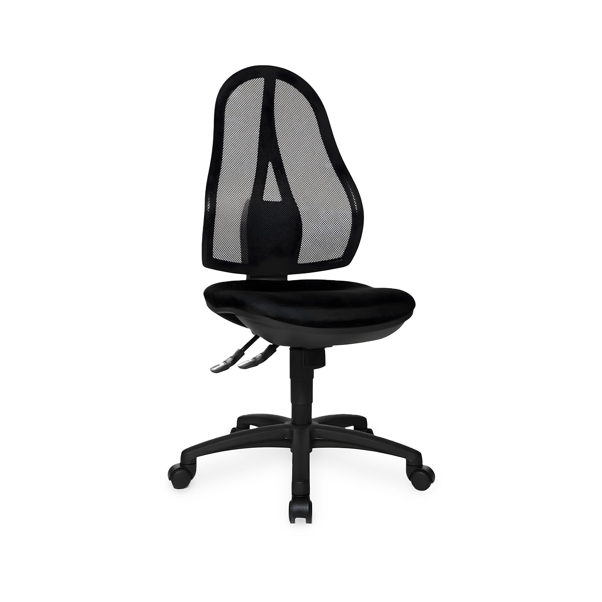 Ergonomischer Netzrücken-Drehstuh, Farbe Schwarz/Schwarz