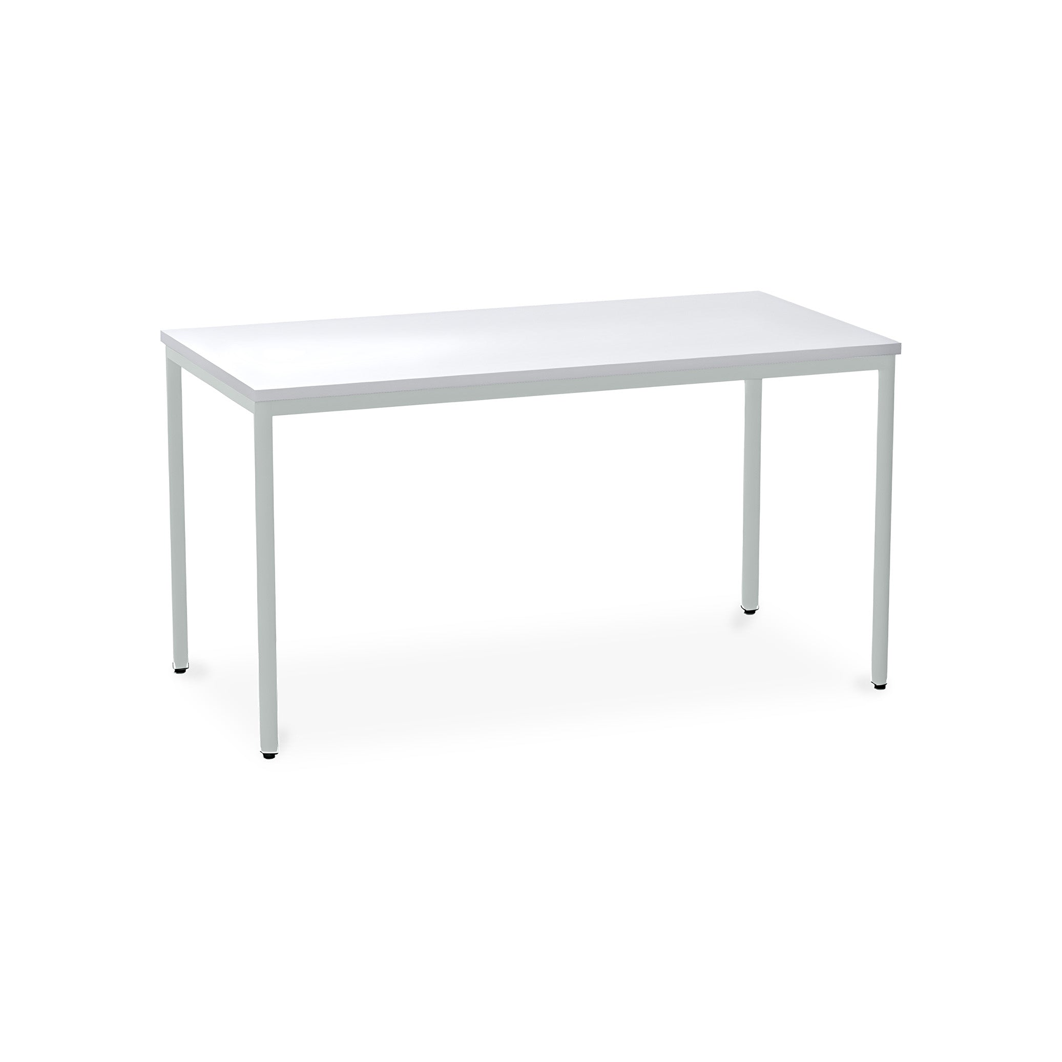 Stabiler Mehrzwecktisch 1400 × 600 × 750 mm, Rechteckfüße, Dekor Lichtgrau/Grau – vielseitig einsetzbar