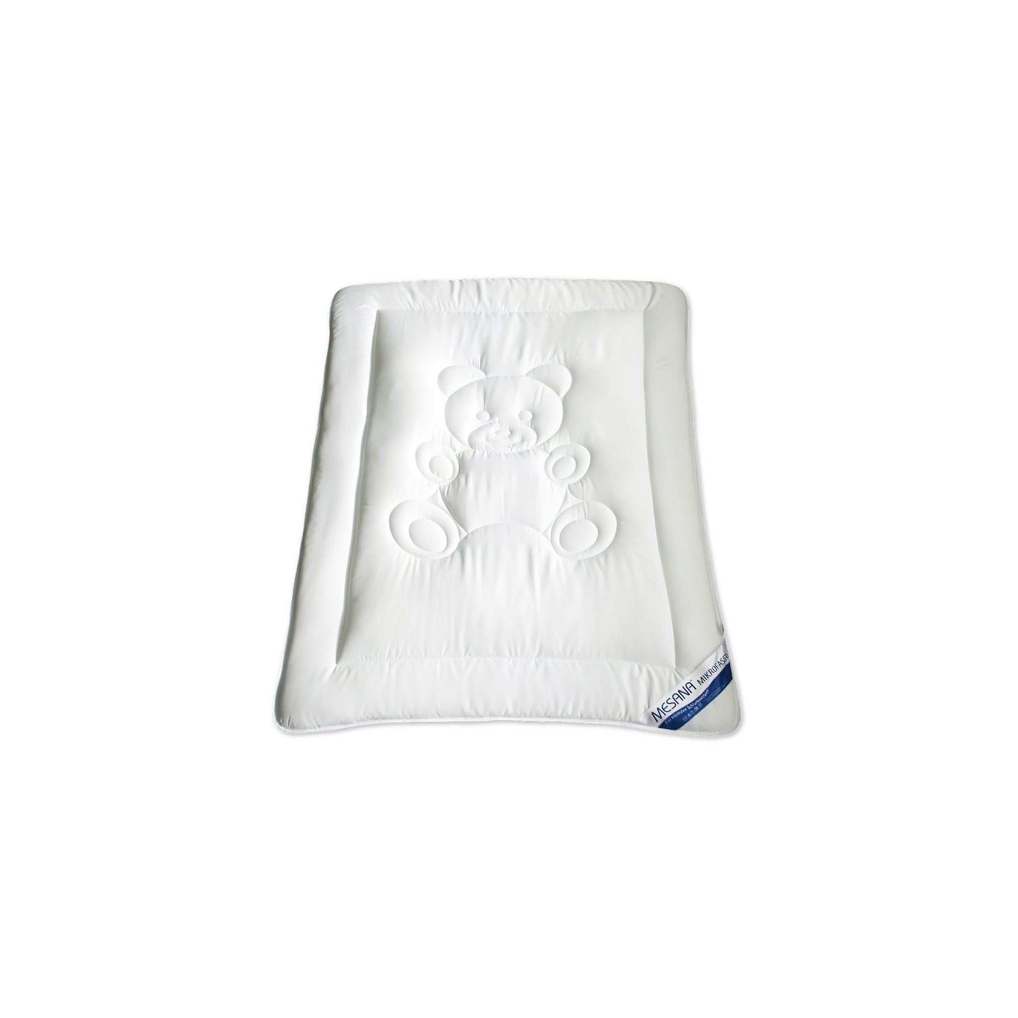 Atmungsaktive Kinder-Einziehdecke 1000 × 1350 mm, Farbe Weiß – mit Baumwollbezug