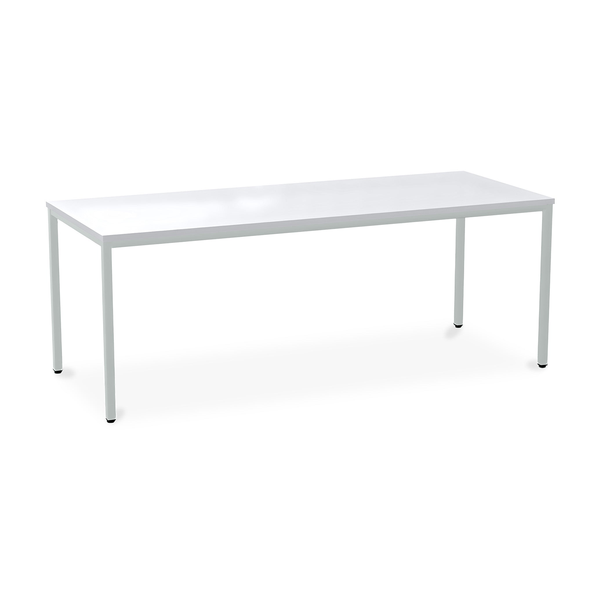 Stabiler Mehrzwecktisch 2000 × 800 × 750 mm, Rechteckfüße, Dekor Lichtgrau/Grau – vielseitig einsetzbar