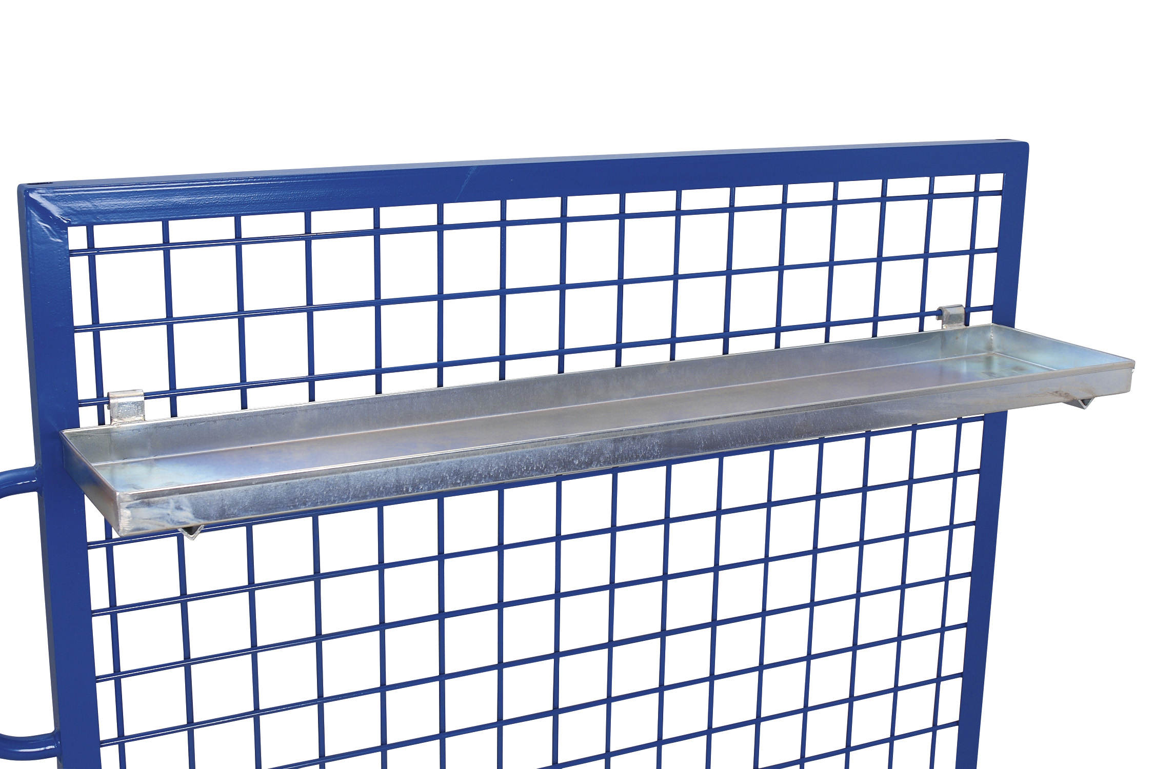 Verzinkter Materialkasten, 1200 × 265 × 110 mm, Traglast 50 kg, für Werkstattregale und Lagersysteme Verzinkter Materialkasten, 1200 × 265 × 110 mm, Traglast 50 kg, für Werkstattregale und Lagersysteme