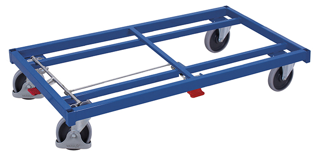 Vielseitiger Schwerlastwagen, 500 kg Traglast, 1380 × 880 × 305 mm, RAL 5010 Vielseitiger Schwerlastwagen, 500 kg Traglast, 1680 × 880 × 305 mm, RAL 5010