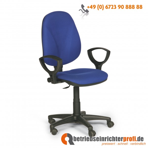 Taurotrade Komfort-Bürostuhl, Bezug in Blau