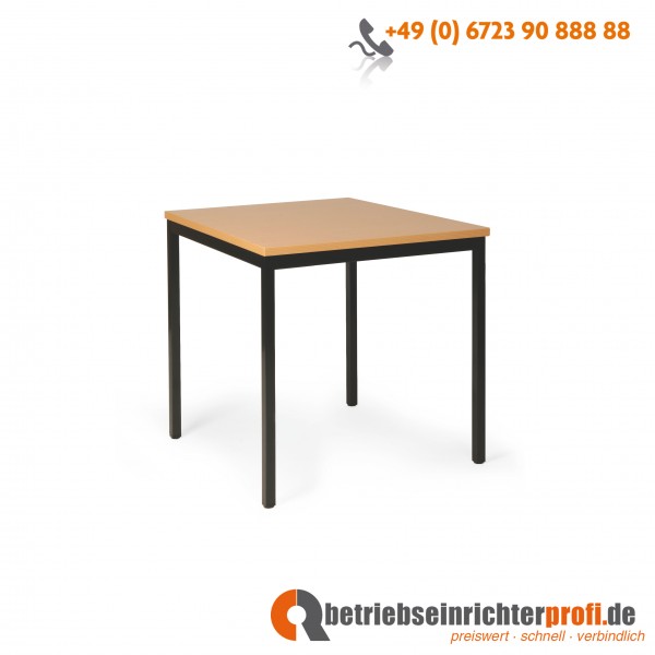 Taurotrade Allzwecktisch, 800 x 800 mm, Buchendekor