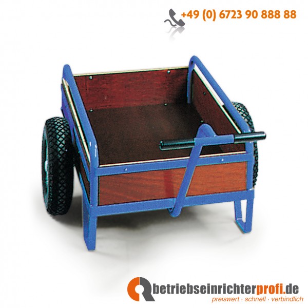 Rotauro Handwagen mit Holzwänden, Ladefläche 1000 × 700 mm, Traglast 400 kg 
