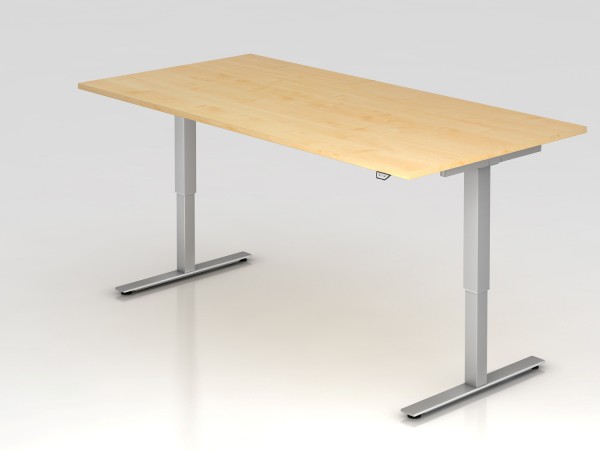 Sitz-Steh-Schreibtisch el.200x100cm Ahorn