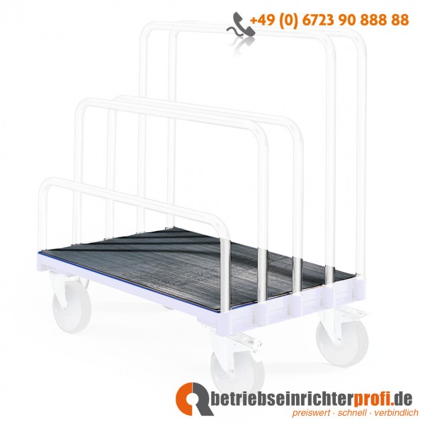 Rotauro Riffelgummi-Abdeckung für Plattenwagen 1000 x 700 mm