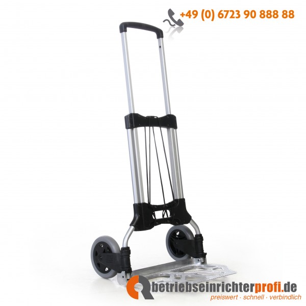 Taurotrade Aluminium-Transportkarre klappbar, Ladefläche 490 x 320 mm, Traglast 150 kg