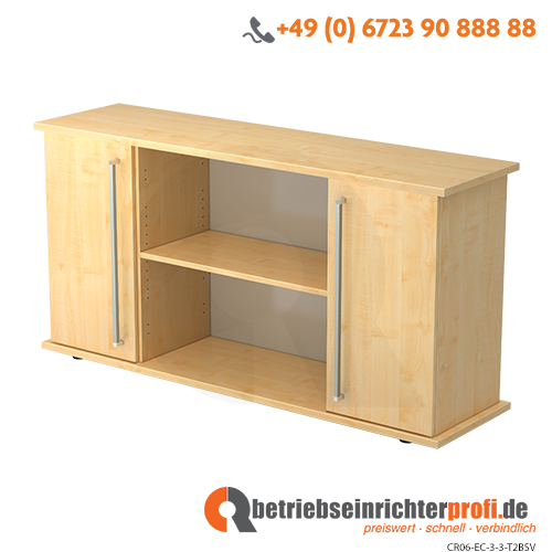 Sideboard 2 Türen 166cm CE Ahorn/Ahorn