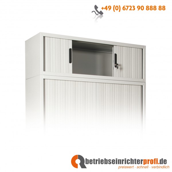 Taurotrade Aufsatzschrank mit Rollladen, ohne Fachboden, 450 x 1200 x 460 mm