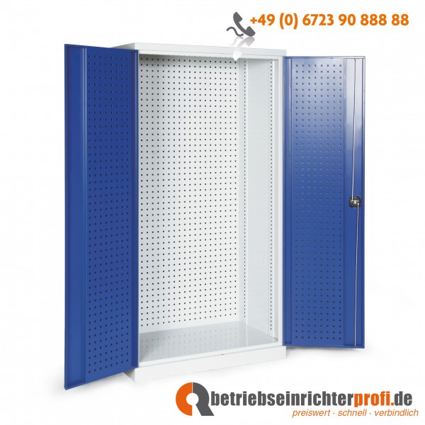 Taurotrade Lochplattenschrank mit gelochtem Rückwand, H 1950 x B 1000 x T 600 mm