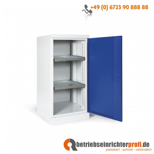 Taurotrade eintüriger Materialschrank mit 2 Böden, 1000 × 500 × 500 mm