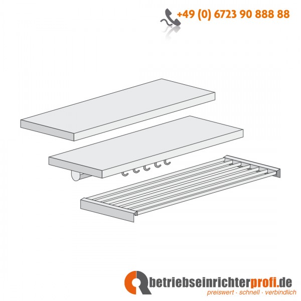 Taurotrade Garderoben-Mittelteil, 1300 mm lang