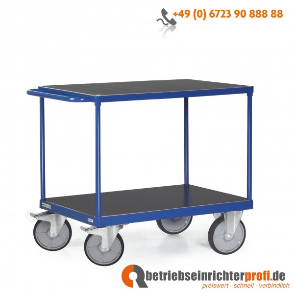 Tauroflex Tischwagen mit 2 Ladeflächen 850 × 500 mm, Traglast 500 kg 