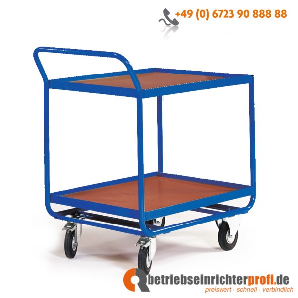 Rotauro Stahlrohr-Tischwagen für Kunststoff-Normkästen, große Ausführung, Traglast 300 kg