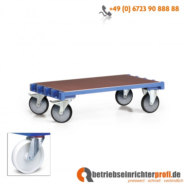 Rotauro Plattenwagen Basismodell, Ladefläche 1200 x 800 mm, für max. 7 Bügel, Traglast 600 kg