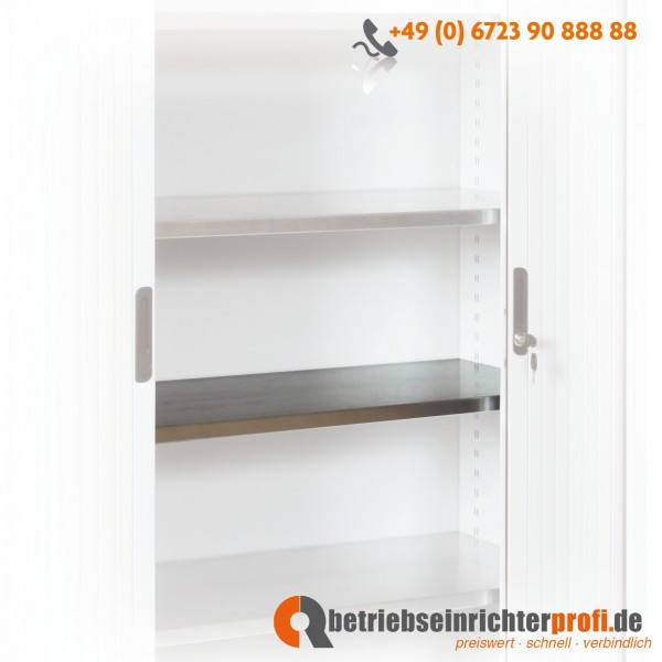 Taurotrade Zusatzboden für Rollladenschrank, verzinkt, Traglast 50 kg, 28 x 1045 x 390 mm