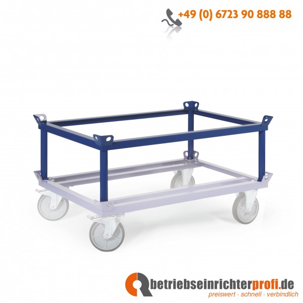 Rotauro Aufsatzrahmen für Palettenroller, Ladefläche 1210 x 1010 mm,  Traglast 1200 kg