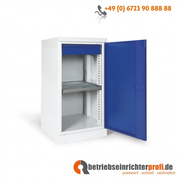 Taurotrade eintüriger Materialschrank mit 1 Boden und 1 Schublade, 1000 × 500 × 500 mm