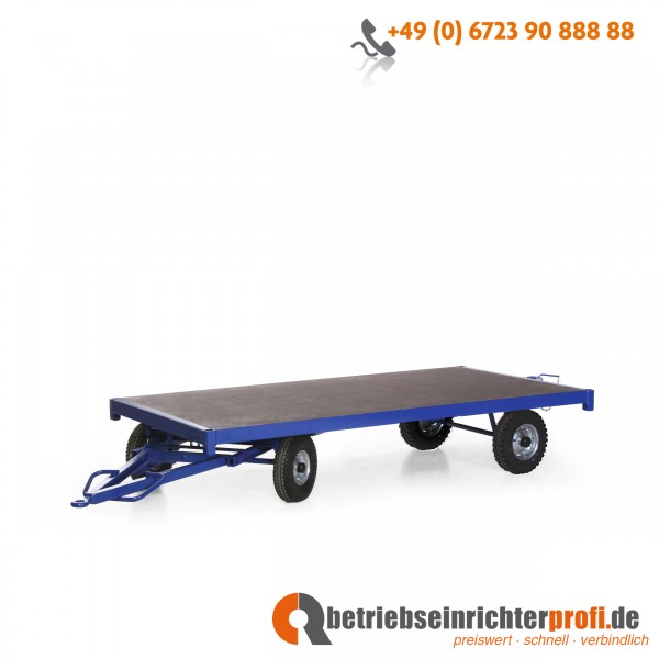 Rotauro Industrieanhänger, Ladefläche 3000 x 1500 mm, Traglast 5000 kg, mit Luftbereifung u. Einfach-Drehschemel-Lenkung