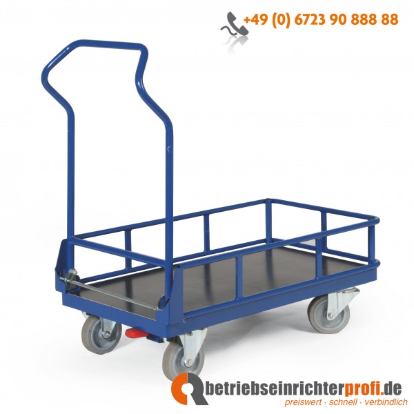 Ergotruck ergonomischer Geländerwagen, klappbar, 1 Ladefläche 1000 x 600 mm, Traglast 500 kg