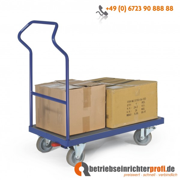 Ergotruck ergonomischer Plattformwagen mit 1 Ladefläche 850 × 500 mm, Traglast 500 kg 